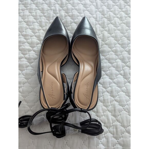 👠 Arromic Strappy Kitten Heels Slingback Pumps Black 8.5 - Picture 12 of 13